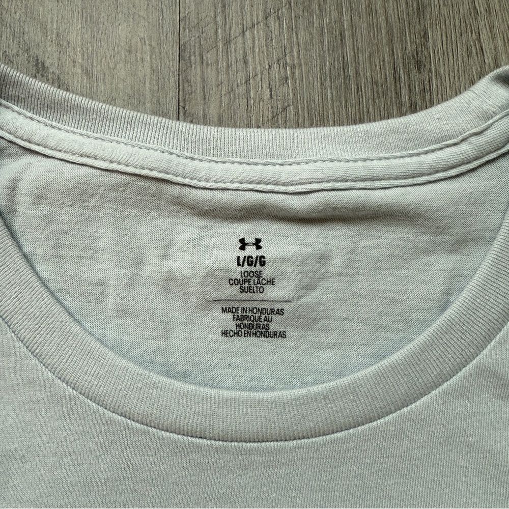 Under Armour Performance Apparel Logo Graphic Tee Halo Gray Large - Picture 4 of 9